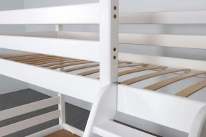 АДЕЛЬ Кровать двухъярусная с наклонной лестницей (белый) в Серове - serov.mebel-74.com | фото