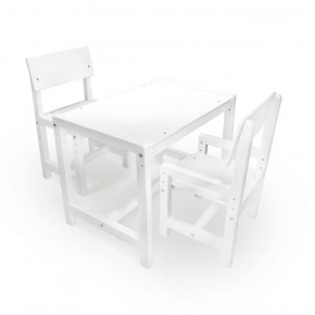 Детский растущий комплект стол и два стула  Я САМ "Лофт" (Белый, Белый) в Серове - serov.mebel-74.com | фото