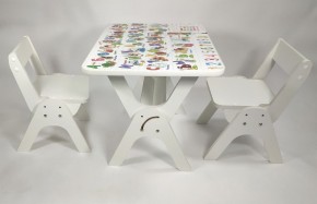 Детский растущий стол-парта и два стула Я САМ "Умка-Дуо" (Алфавит) в Серове - serov.mebel-74.com | фото