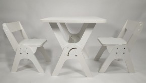 Детский растущий стол-парта и два стула Я САМ "Умка-Дуо" (Белый) в Серове - serov.mebel-74.com | фото