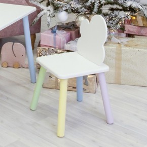 Детский стул Облачко (Белый/Белый/Цветной) в Серове - serov.mebel-74.com | фото