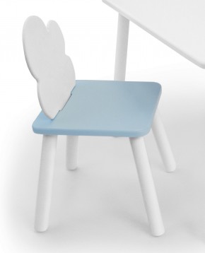 Детский стул Облачко (Белый/Голубой/Белый) в Серове - serov.mebel-74.com | фото