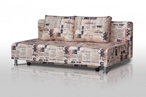 Диван-кровать Комфорт без подлокотников Принт "Gazeta" (2 подушки) в Серове - serov.mebel-74.com | фото