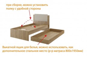 Дуглас (подростковая) М14 Кровать в Серове - serov.mebel-74.com | фото