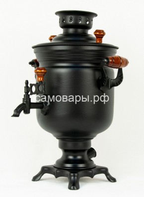 Электрический самовар "Черный Русский" матовая банка на 3 литра (Ограниченная серия) в Серове - serov.mebel-74.com | фото