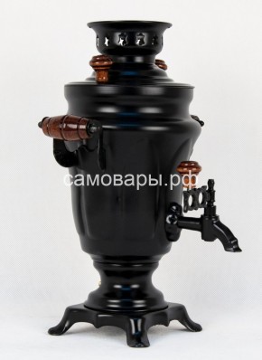 Электрический самовар "Черный Русский" матовый тюльпан на 1,5 литра. Ограниченная серия. в Серове - serov.mebel-74.com | фото