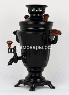 Электрический самовар "Черный Русский" матовый тюльпан в наборе на 1,5 литра. Ограниченная серия. в Серове - serov.mebel-74.com | фото