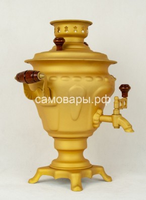Электрический самовар "Русское золото" матовая груша на 2 литра (Ограниченная серия) в Серове - serov.mebel-74.com | фото