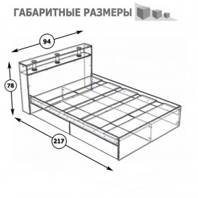 Камелия Кровать 0900, цвет белый, ШхГхВ 93,5х217х78,2 см., сп.м. 900х2000 мм., без матраса, основание есть в Серове - serov.mebel-74.com | фото