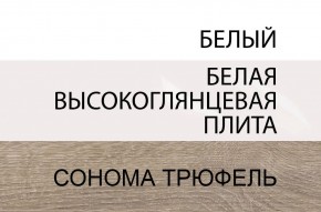 Комод 2D-1S/TYP 34, LINATE ,цвет белый/сонома трюфель в Серове - serov.mebel-74.com | фото
