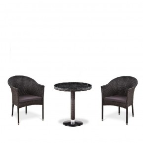Комплект плетеной мебели T601/Y350A-W53 Brown (2+1) в Серове - serov.mebel-74.com | фото