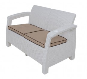 Комплект уличной мебели Yalta Premium Terrace Set (Ялта) белый (+подушки под спину) в Серове - serov.mebel-74.com | фото