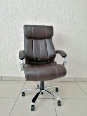 Кресло Barneo K-303 для руководителя (коричневая экокожа) в Серове - serov.mebel-74.com | фото