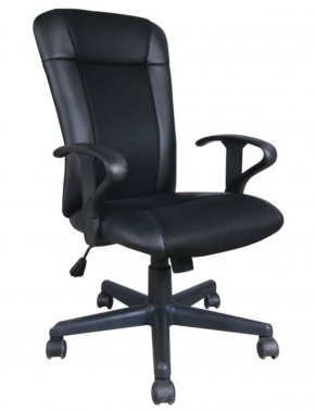 Кресло BRABIX "Optima MG-370" (экокожа/ткань, черное) 531580 в Серове - serov.mebel-74.com | фото