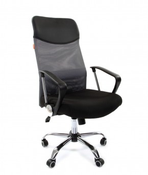 Кресло для руководителя CHAIRMAN 610 N(15-21 черный/сетка серый) в Серове - serov.mebel-74.com | фото