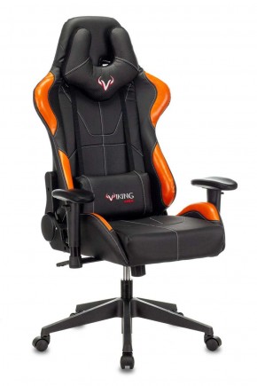 Кресло игровое Бюрократ VIKING 5 AERO ORANGE черный/оранжевый в Серове - serov.mebel-74.com | фото