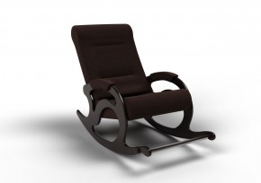 Кресло-качалка Тироль 12-Т-Ш (ткань/венге) ШОКОЛАД в Серове - serov.mebel-74.com | фото