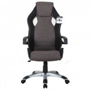 Кресло компьютерное BRABIX Techno GM-002 (ткань) черное/серое, вставки белые (531815) в Серове - serov.mebel-74.com | фото