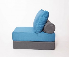 Кресло-кровать-пуф бескаркасное Прайм (синий-графит (Ф)) в Серове - serov.mebel-74.com | фото
