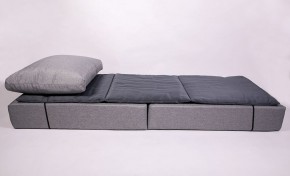 Кресло-кровать-пуф бескаркасное Прайм (синий-графит (Ф)) в Серове - serov.mebel-74.com | фото