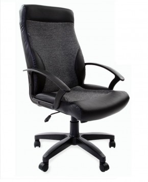 Кресло офисное BRABIX "Trust EX-535" (экокожа/черная/ткань серая) 531383 в Серове - serov.mebel-74.com | фото