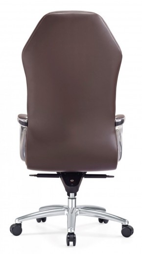 Кресло руководителя Бюрократ _AURA/BROWN коричневый в Серове - serov.mebel-74.com | фото