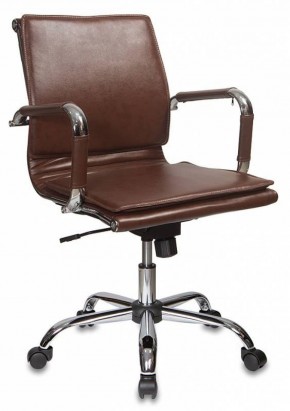 Кресло руководителя Бюрократ CH-993-LOW/BROWN коричневый в Серове - serov.mebel-74.com | фото
