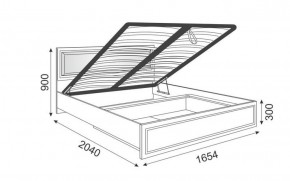Кровать 1.6 Беатрис М11 с мягкой спинкой и ПМ (Орех гепланкт) в Серове - serov.mebel-74.com | фото