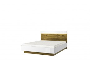 Кровать 160 с подъемником, TORINO, цвет белый/Дуб наварра в Серове - serov.mebel-74.com | фото