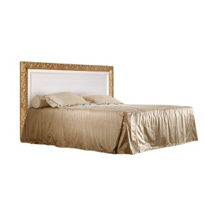 Кровать 2-х спальная (1,4 м) Тиффани штрих-лак/золото с подъемным механизмом (ТФКР140-2[7]) в Серове - serov.mebel-74.com | фото