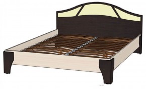 ВЕРОНА Кровать 1600 с основанием (Венге/Анкор светлый) в Серове - serov.mebel-74.com | фото