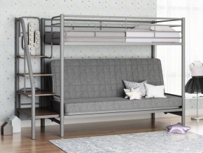 Кровать двухъярусная с диваном "Мадлен-3" (Серый/Серый) в Серове - serov.mebel-74.com | фото