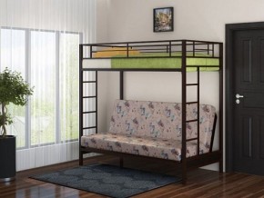 Кровать двухъярусная с диваном "Мадлен" (Коричневый/Бежевый) в Серове - serov.mebel-74.com | фото