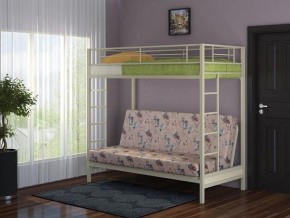 Кровать двухъярусная с диваном "Мадлен" (Слоновая кость/Серый) в Серове - serov.mebel-74.com | фото