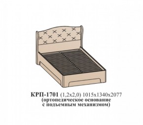 Кровать ЭЙМИ с подъемным механизмом КРП-1701 (1200х2000) Венге/патина серебро в Серове - serov.mebel-74.com | фото