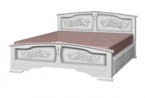 ЕЛЕНА Кровать из массива 1400 с 2-мя ящиками  в Серове - serov.mebel-74.com | фото