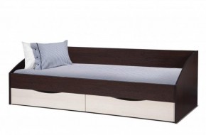 Кровать одинарная "Фея - 3" симметричная New (2000Х900) венге/вудлайн кремовый в Серове - serov.mebel-74.com | фото
