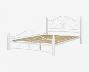 Кровать "Фортуна 1" КМД 2.01 Белая (1200*2000) (ножки-белые) с коваными элементами в Серове - serov.mebel-74.com | фото