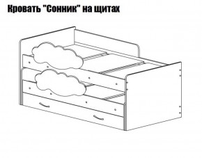 Кровать выкатная Соник (800*1900) в Серове - serov.mebel-74.com | фото