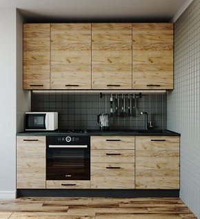 Кухонный гарнитур Крафт 2200 (Стол. 26мм) в Серове - serov.mebel-74.com | фото