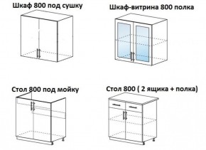 ЛИЗА-1 Кухонный гарнитур 1.6 в Серове - serov.mebel-74.com | фото