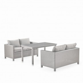 Обеденный комплект плетеной мебели с диванами T256C/S59C-W85 Latte в Серове - serov.mebel-74.com | фото