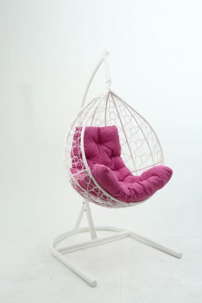 Подвесное кресло Бароло (белый/розовый) в Серове - serov.mebel-74.com | фото