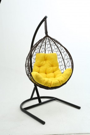 Подвесное кресло Бароло (коричневый/желтый) в Серове - serov.mebel-74.com | фото