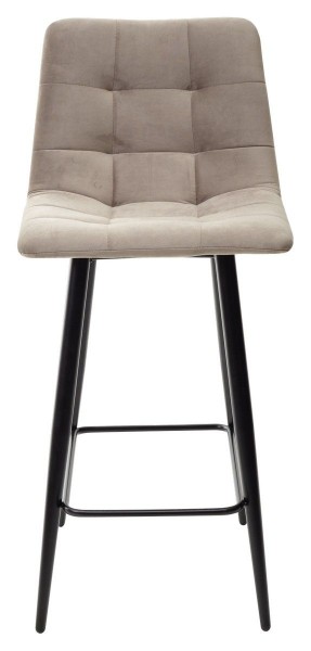 Полубарный стул CHILLI-QB латте #25, велюр / черный каркас (H=66cm) М-City в Серове - serov.mebel-74.com | фото