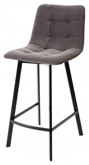 Полубарный стул CHILLI-QB SQUARE графит #14, велюр / черный каркас (H=66cm) М-City в Серове - serov.mebel-74.com | фото