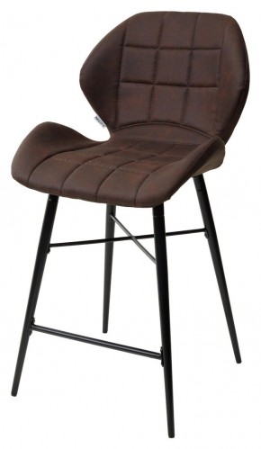 Полубарный стул MARCEL COWBOY-#800 темно-коричневый (H=65cm), ткань микрофибра М-City в Серове - serov.mebel-74.com | фото