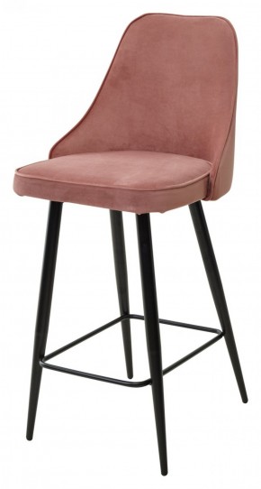 Полубарный стул NEPAL-PB РОЗОВЫЙ #15, велюр/ черный каркас (H=68cm) М-City в Серове - serov.mebel-74.com | фото