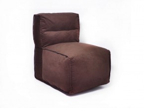 Прямое модульное бескаркасное кресло Комфорт (Шоколад велюр) в Серове - serov.mebel-74.com | фото