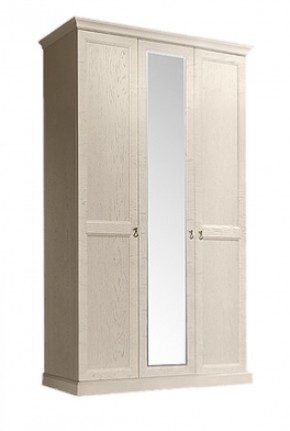 Шкаф 3-х дверный (с зеркалом) для платья и белья Венеция дуб седан (ВНШ1/3) в Серове - serov.mebel-74.com | фото